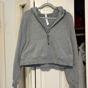 Lululemon gray half-zipped Scuba